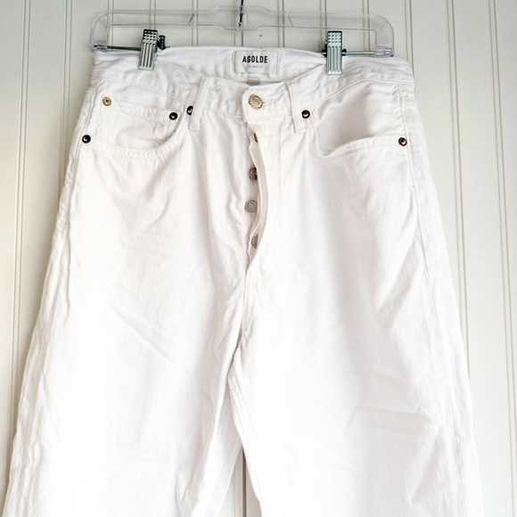 AGOLDE  Size 26 90's Crop Jeans in Element White - Picture 3 of 8
